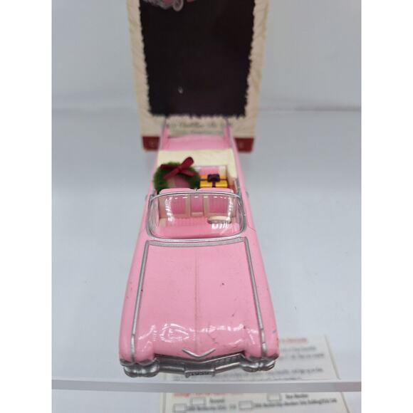 Vintage 1996 Hallmark 1959 Pink Cadillac De Ville Classic Cars Elvis Barbie - Picture 3 of 6